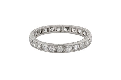 Lot 224 - A DIAMOND FULL ETERNITY RING