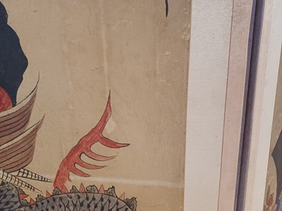 Lot 353 - A LARGE KOREAN EIGHT CONFUCIAN VIRTUES 'MUNJADO' EIGHT-PANEL SCREEN