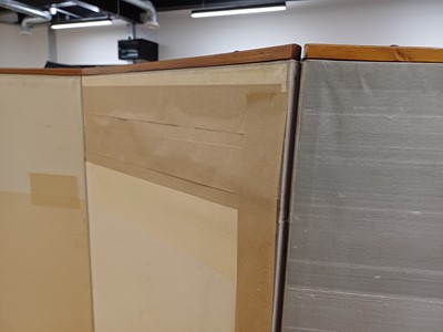 Lot 353 - A LARGE KOREAN EIGHT CONFUCIAN VIRTUES 'MUNJADO' EIGHT-PANEL SCREEN