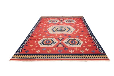 Lot 24 - A FINE ANATOLIAN KILIM