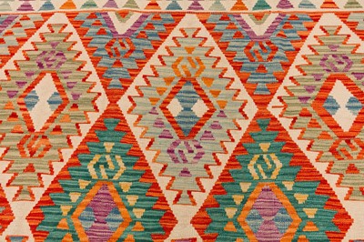 Lot 81 - A FINE CAUCASIAN DESIGN KILIM