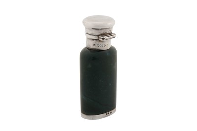 Lot 26 - A Victorian sterling silver and bloodstone scent bottle, London 1873 by Sampson Mordan