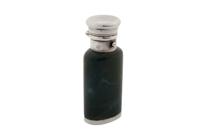 Lot 26 - A Victorian sterling silver and bloodstone scent bottle, London 1873 by Sampson Mordan