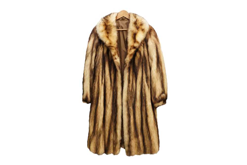 Lot 438 - A FITCH FUR COAT