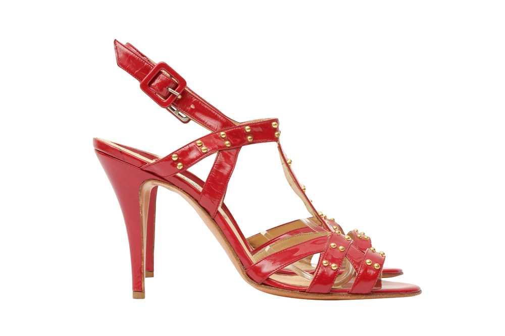 Lot 48 - Bionda Castana Red Zahrah Heeled Sandal - Size 37