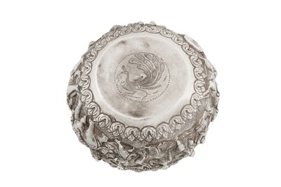 Lot 129 - A late 19th / early 20th century Burmese unmarked silver bowl, Mandalay circa 1900