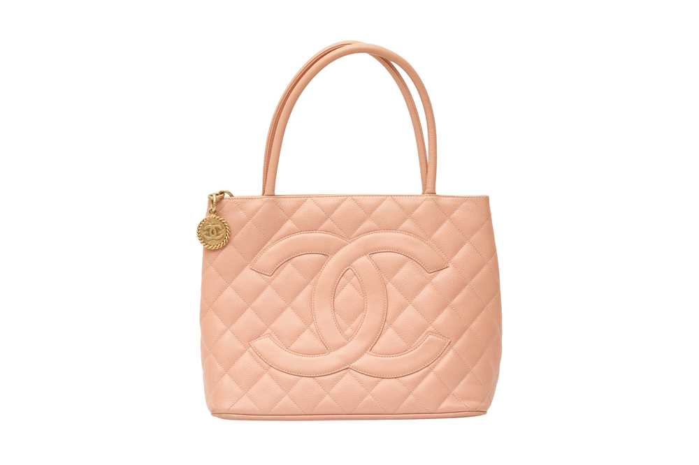 Lot 43 - Chanel Pink Quilted Medallion Tote