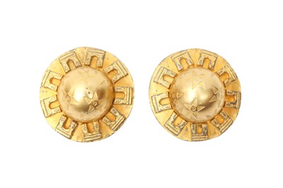 Lot 254 - Celine Triomphe Oversized Clip On Earrings