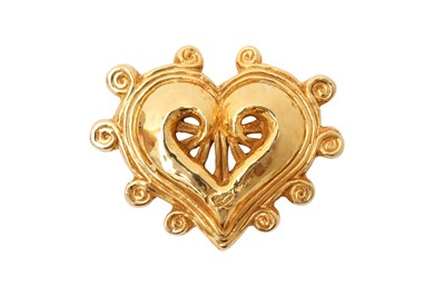 Lot 259 - Christian Lacroix Heart Statement Pin Brooch