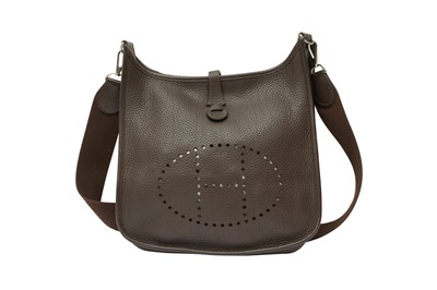 Lot 189 - Hermes Brown Clemence Evelyne PM