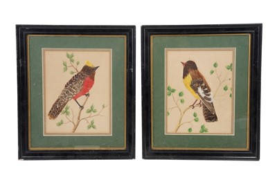 Lot 341 - A PAIR OF VICTORIAN  HARVEST-RELATED SCENE DOBBS EMBOSSED PAPER PANELS