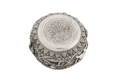 Lot 126 - An early 20th century Burmese unmarked silver small bowl, Rangoon circa 1910