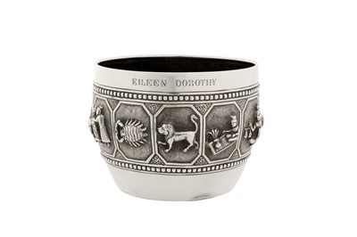 Lot 117 - A late 19th / early 20th century Anglo – Indian silver bowl, Madras circa 1900 by Peter Orr and Sons