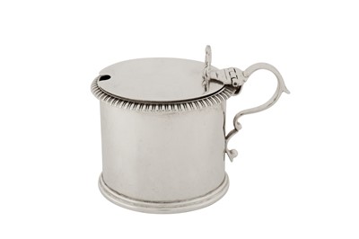 Lot 348 - A Victorian sterling silver mustard pot, London 1852 by Richard Sibley II