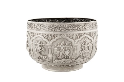 Lot 124 - A late 19th century Anglo – Indian unmarked silver bowl, Poona circa 1890