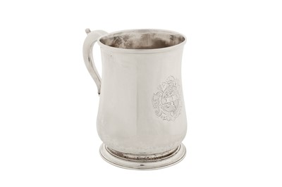 Lot 462 - A George II sterling silver pint mug, London 1732 by Thomas Mason (reg. 1st July 1720)