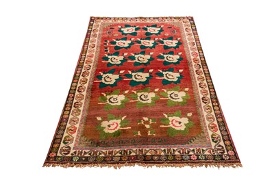 Lot 2 - AN UNUSUAL SOUTH-WEST PERSIAN RUG