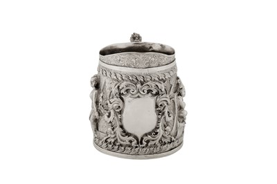 Lot 138 - A late 19th century Burmese unmarked silver milk jug, Thayetmyo circa 1880