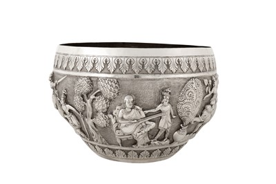 Lot 123 - A late 19th / early 20th century Anglo – Indian unmarked silver bowl, probably Poona circa 1900