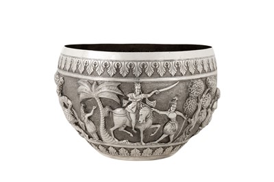 Lot 123 - A late 19th / early 20th century Anglo – Indian unmarked silver bowl, probably Poona circa 1900