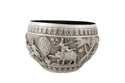 Lot 123 - A late 19th / early 20th century Anglo – Indian unmarked silver bowl, probably Poona circa 1900