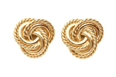 Lot 261 - Givenchy Triple Knot Clip On Earrings