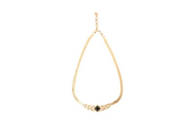 Lot 256 - Christian Dior Black Geometric Necklace