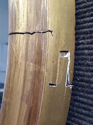 Lot 164 - A REVERSE GLASS PAINTED ROYAL WARRANT SIGN, CIRCA 1936