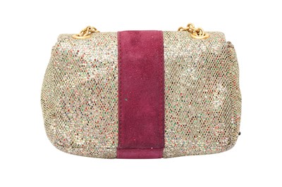 Lot 263 - Christian Louboutin Glitter Sweet Charity Mini Crossbody Bag