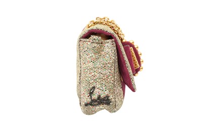 Lot 263 - Christian Louboutin Glitter Sweet Charity Mini Crossbody Bag