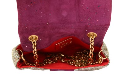 Lot 263 - Christian Louboutin Glitter Sweet Charity Mini Crossbody Bag