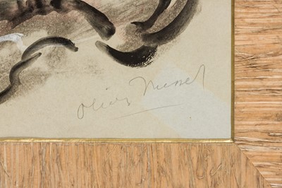 Lot 203 - Oliver Messel, A surrealist set design for Under the Sycamore Tree, c.1952