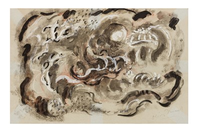 Lot 203 - Oliver Messel, A surrealist set design for Under the Sycamore Tree, c.1952