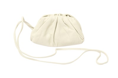 Lot 341 - Bottega Veneta Ivory Mini Pouch Bag