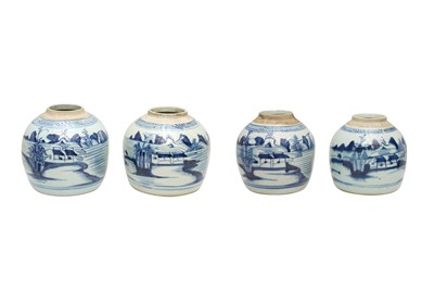 Lot 232 - FOUR CHINESE BLUE AND WHITE JARS