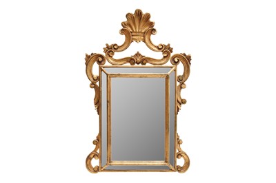 Lot 266 - A BAROQUE STYLE FLORENTINE MIRROR WITH EASEL STAND, 20TH CENTURY