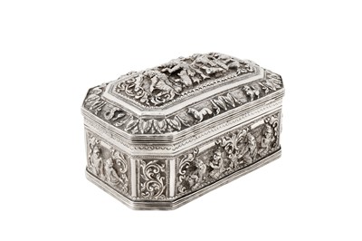 Lot 141 - An early 20th century Burmese unmarked silver table box or casket, Upper Burma circa 1920