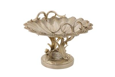 Lot 387 - An interesting early Victorian sterling silver gilt ‘naturalistic’ comport or dessert stand, London 1838 by Benjamin Preston