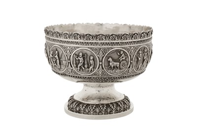 Lot 119 - A late 19th / early 20th century Anglo – Indian unmarked silver footed bowl, Madras circa 1900