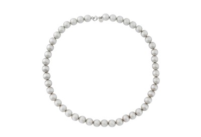 Lot 223 - TIFFANY & CO. | A STERLING SILVER 'HARDWEAR BALL' NECKLACE, CIRCA 2000