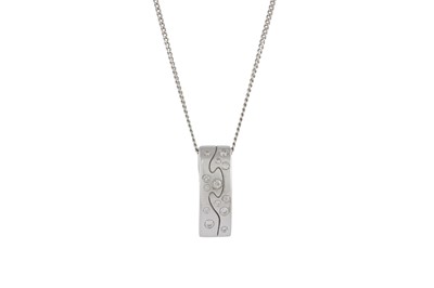 Lot 229 - GEORG JENSEN Ι A DIAMOND PENDANT NECKLACE