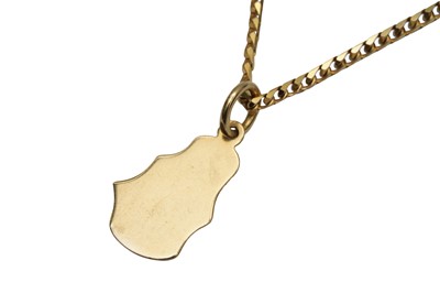 Lot 283 - UNO-A-ERRE | A 9CT GOLD NECKLACE WITH A PENDANT