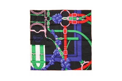 Lot 383 - Hermes 'Grand Manege Detail' Silk Scarf 90