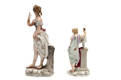 Lot 107 - A GROUP OF FOUR GERMAN PORCELAIN FIGURES, 19TH AND 20TH CENTURY