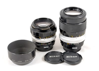 Lot 224 - Two FAST Nikon Manual Focus Lenses.