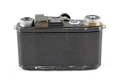 Lot 136 - Black Zeiss Ikon Super Nettel Rangefinder Camera.