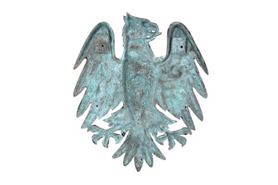 Lot 290 - A CAST BRONZE BARCLAYS BANK EAGLE WALL PLAQUE