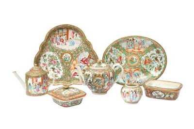 Lot 480 - A GROUP OF CHINESE CANTON FAMILLE-ROSE PORCELAIN