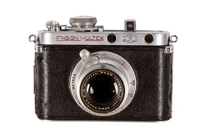 Lot 194 - An Ensign Multex Model O Rangefinder Camera with 53mm f/1.9 Ross Xpres Lens