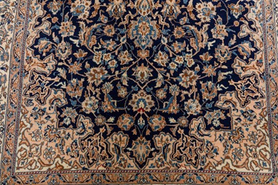 Lot 10 - AN EXTREMELY FINE PART SILK NAIN LARGE, CENTRAL PERSIA